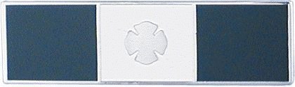 Three panel Commendation Bar with Maltese Cross in center Style # 8331 <br>1 7/16