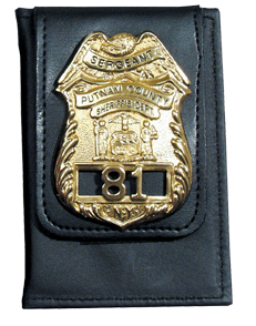 Perfect Fit Thin Line Book Style Non-Recessed Badge Double ID Case ~ Style # 744