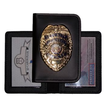Perfect Fit Model 101 Trifold Leather Police Badge Wallet