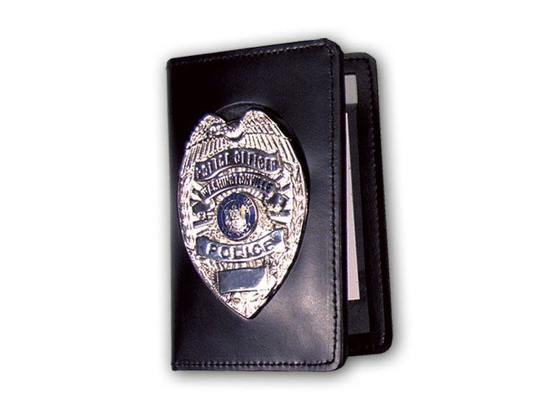 Perfect Fit Model 101 Trifold Leather Police Badge Wallet