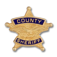 Five point star County Sheriff emblem 4800: Badges Ex Cetera