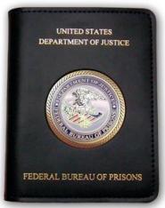 Federal Bureau of Prisons Medallion Double ID Credential Wallet