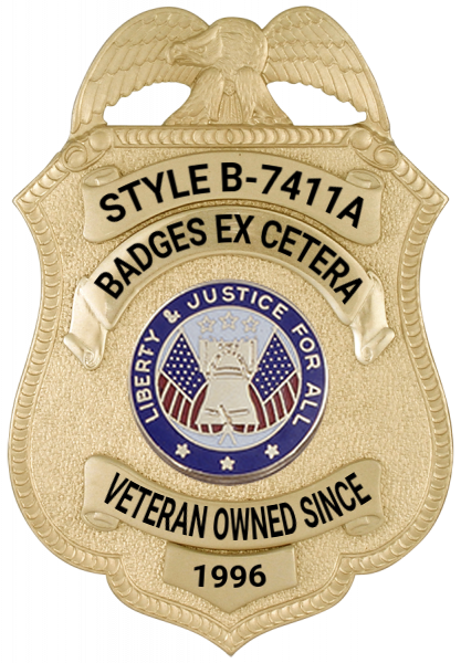 Security Officer Stock Badge SB-7411: Badges Ex Cetera