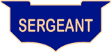 Reversed Enamel Panel SERGEANT: Badges Ex Cetera