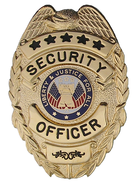 Security Officer Stock Badge SB-2916: Badges Ex Cetera