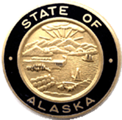 State Of Alaska One Color Seal