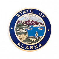 Badges Ex Cetera: State of Alaska seals by Blackinton