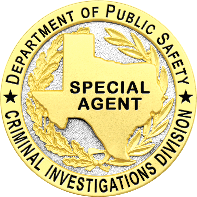 Texas Department Of Public Safety Badge-no Cut Out Star