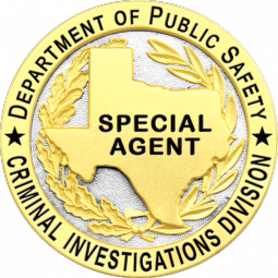 Texas Department Of Public Safety Badge-with Cut Out Star