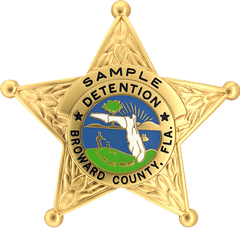 Broward County Detention Five Point Star Badge