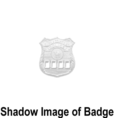 nypd detective badge outline