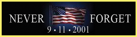 Never Forget 9-11-2001 Commendation Bar