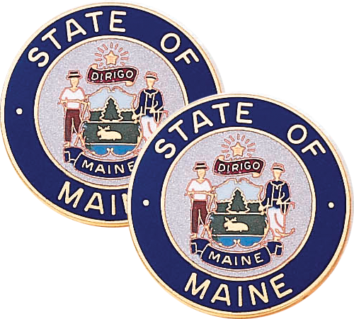 Maine State Seal Lapel Pins