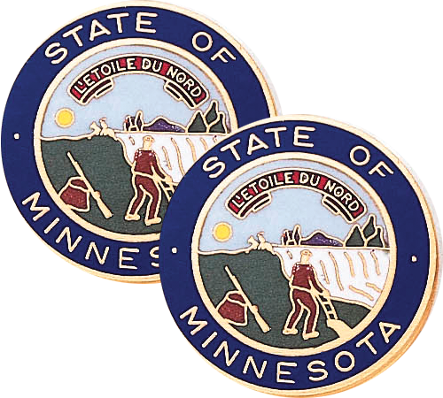 Minnesota State Seal Lapel Pins