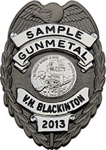 Flex Collar Insignia 3 Dimensional Metallic Emblem- V. H. Blackinton