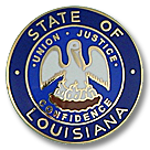 State of Louisiana Seal: Badges Ex Cetera