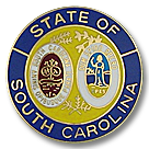 State of South Carolina Seal: Badges Ex Cetera