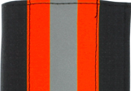 Black PBI with orange stripes